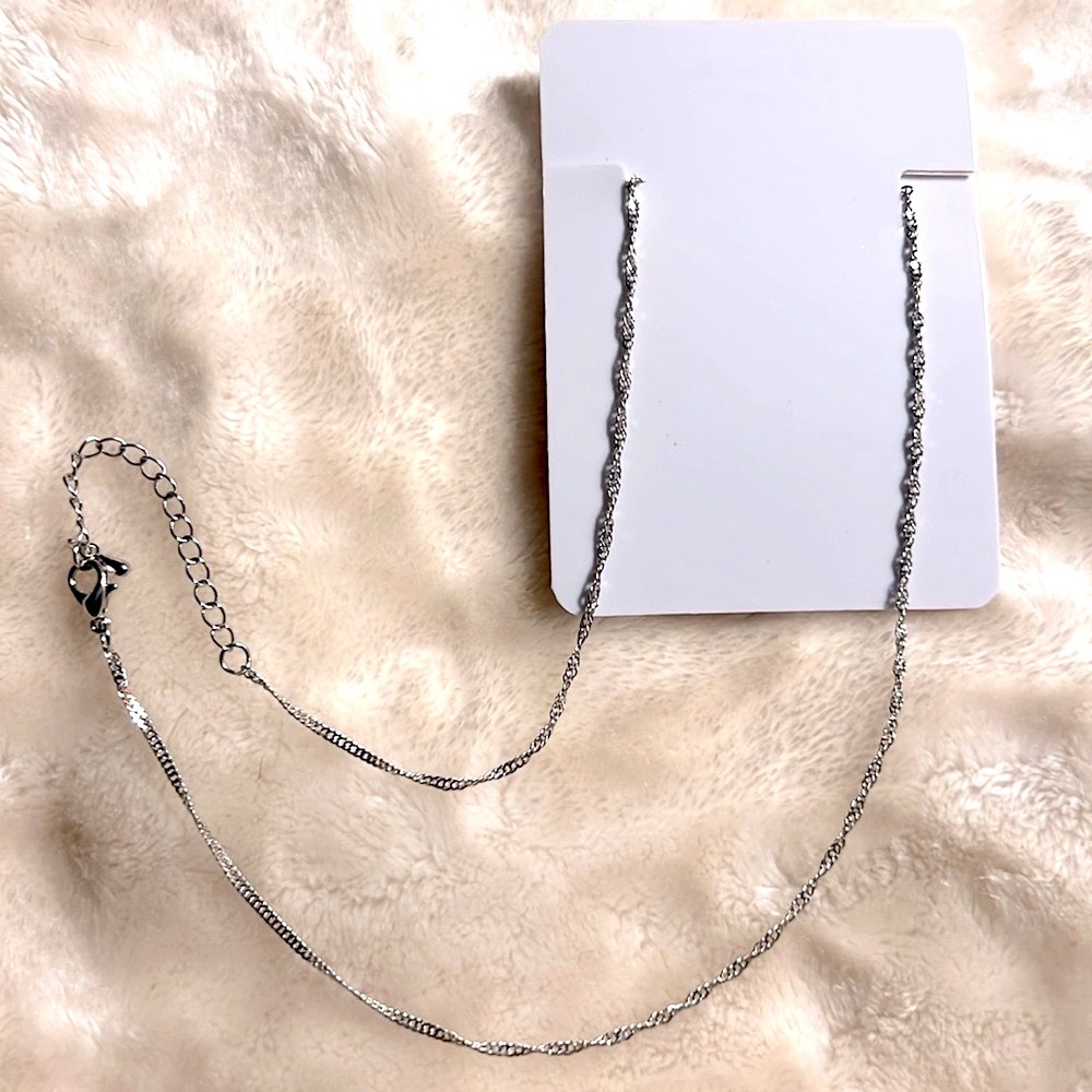 NEW! ๐๐๐โโฌ 16-18โ PINK BLACK WHITE CRYSTAL EMBELLISHED SILVER KITTY CAT NECKLACE - Picture 4 of 9